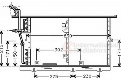 VAN WEZEL 30005244 -  Конденсатор, кондиционер
